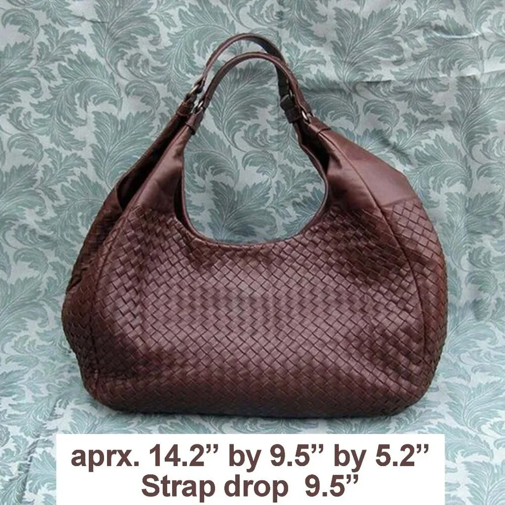 EUC Bottega Veneta Intrecciato Brown Leather Hobo/Shoulder bag